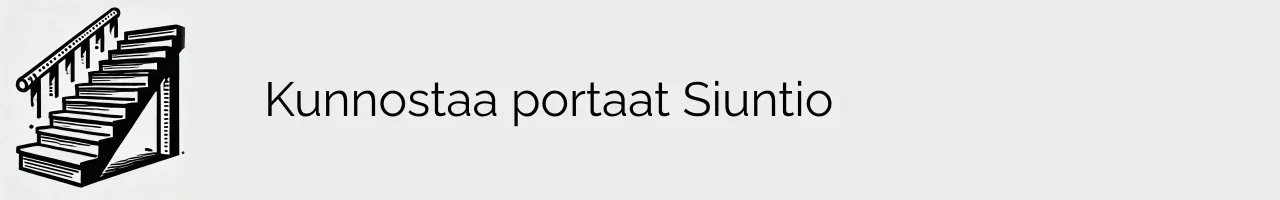 Kunnostaa portaat Siuntio